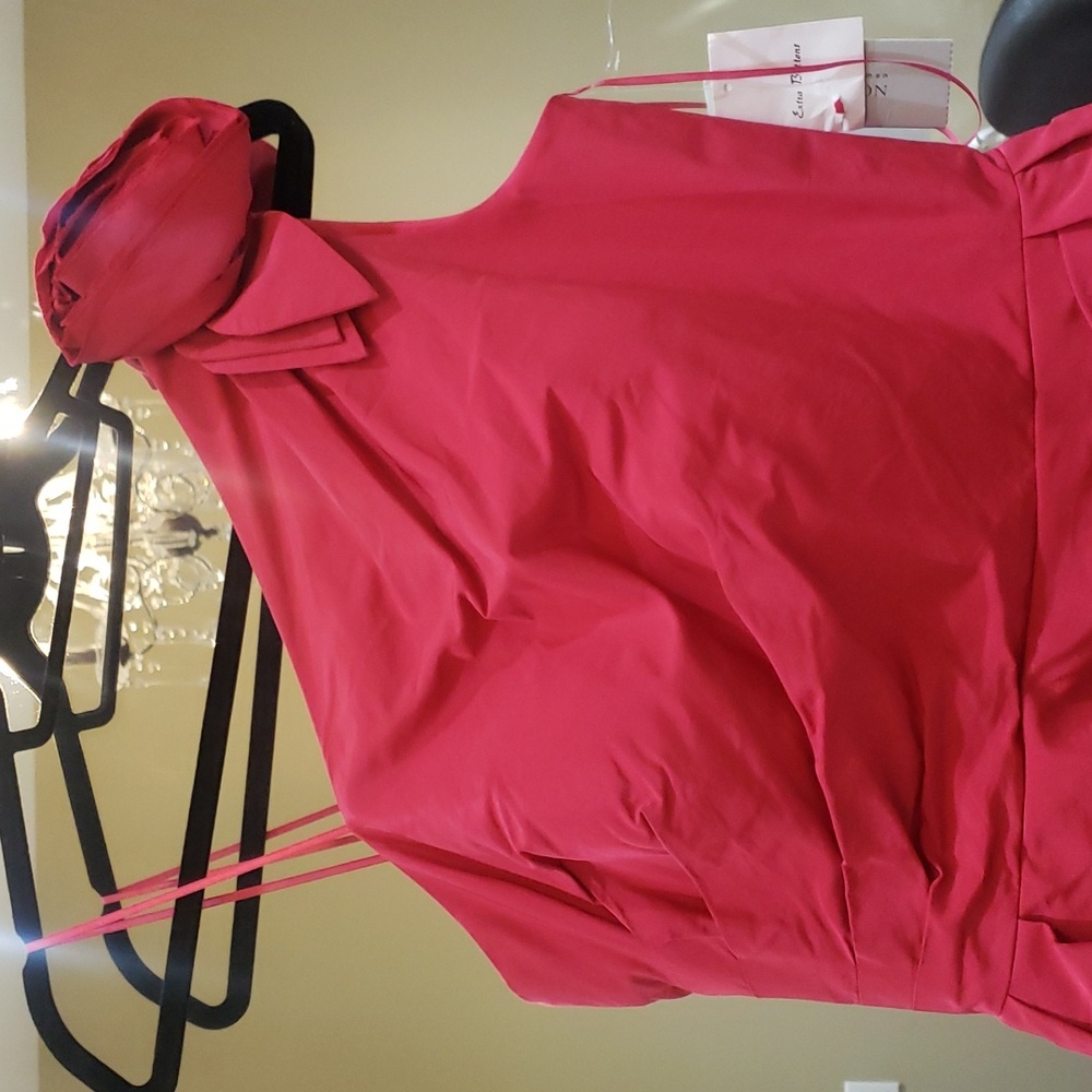 Nwt Teri Jon cherry dress size 8 - Picture 12 of 17